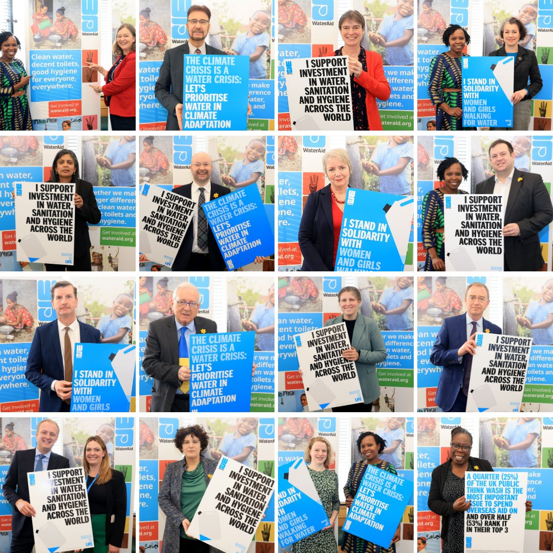 This week marked the launch of our 'Manifesto for Water', which kicked off with a drop-in event in parliament. Over 50 MPs came along, demonstrating significant cross-party support for action on water, sanitation and hygiene 💧 #VoteWater