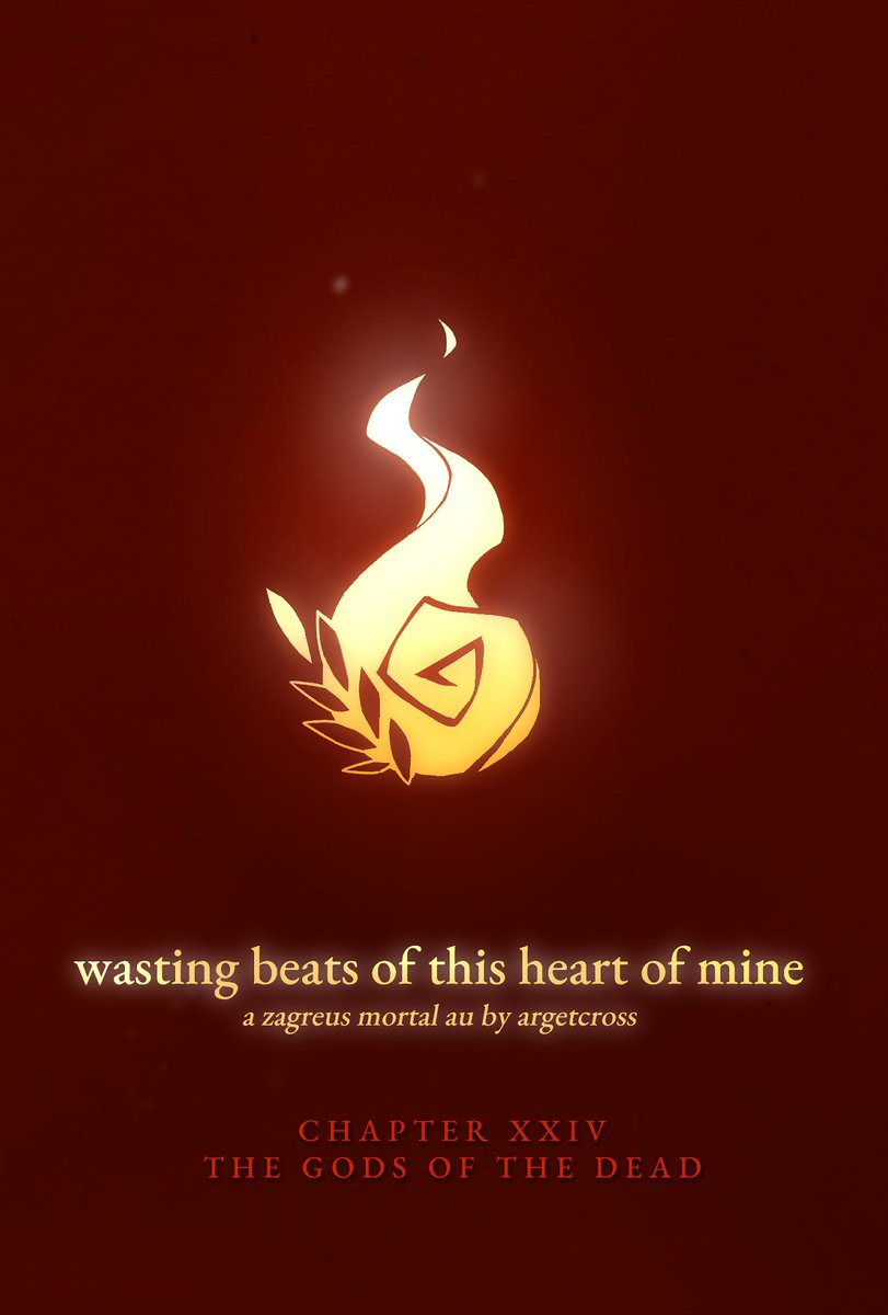 Chapter 29, "The Gods of the Dead" of "wasting beats of this heart of mine", is up! 🦇🫗🩸

- hades game fanfic
- zagreus becomes a mortal au
- a visit to the underworld
- meg and than

archiveofourown.org/works/26832964…

#HadesGame #thanatos #megaera #thanzag