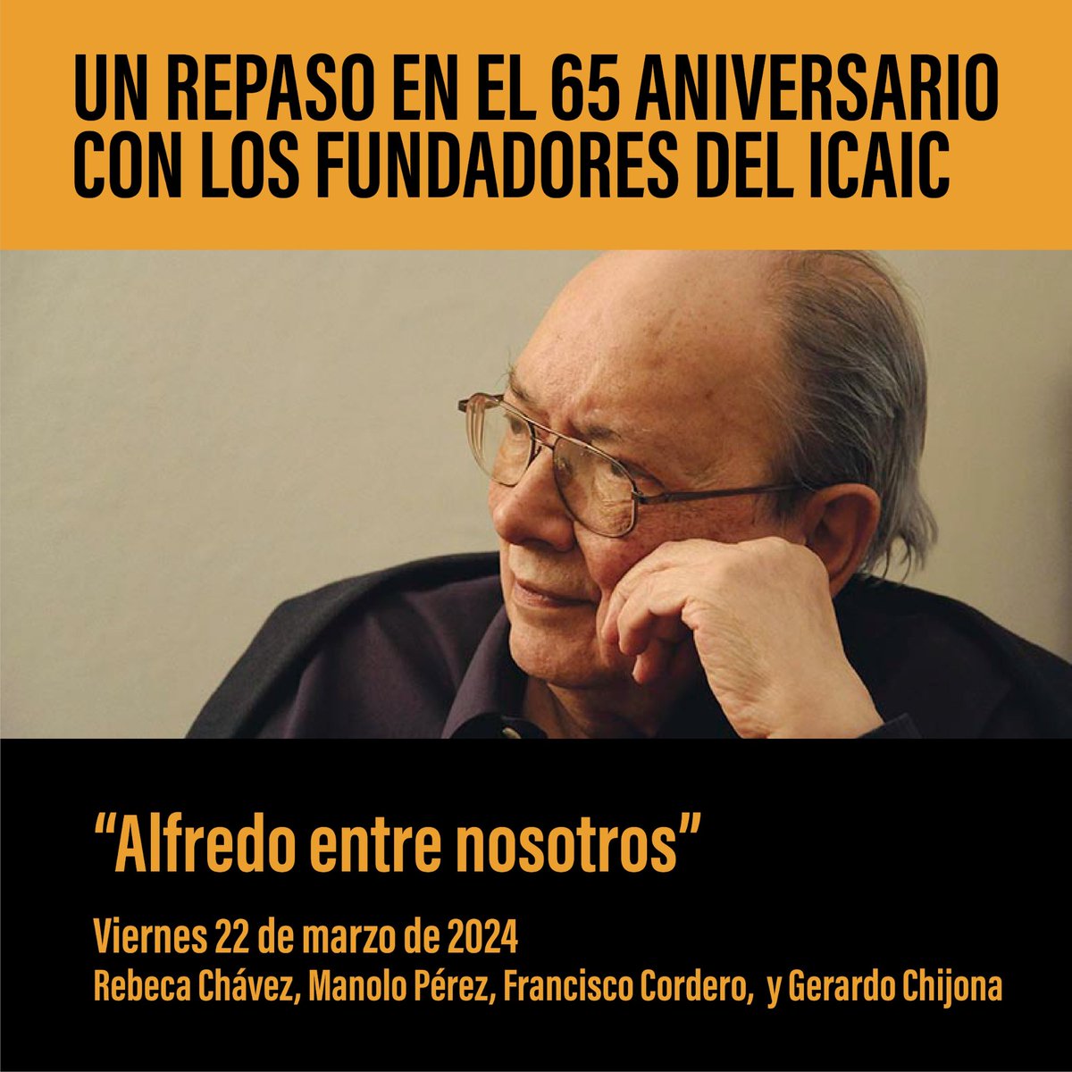 FestCineHabana's tweet photo. #AHORA: En el #65ICAIC se abre espacio para rememorar la figura de Alfredo Guevara, presidente fundador del #ICAIC y de nuestro Festival en 1️⃣9️⃣7️⃣9️⃣. 

🗣️Rebeca Chávez
🗣️ Manuel Pérez Paredes
🗣️ Francisco Cordero
🗣️ Gerardo Chijona

Modera: Dolores Calviño https://t.co/vXitfWxd0I