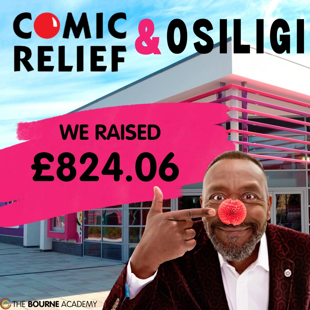 We raised a whopping £824.06 last week, with our fund raising efforts! 50% of proceeds with go to Comic Relief and 50% will go to Osiligi Obaya Primary School. Thanks to everyone who contributed to this impressive total.