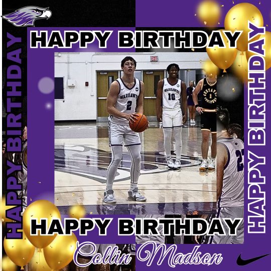 Happy Birthday to Freshman Guard, Collin Madson‼️ #DG4 #d3hoops #oneteamonefamily #PoweredbyTradition