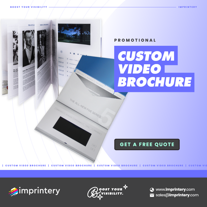 Looking for an interactive promotional gift that will surely catch everyone's attention?
Have this Custom Video Brochure that can boost your brand's visibility instantly!

#promotionalgifts #branding #marketingtips