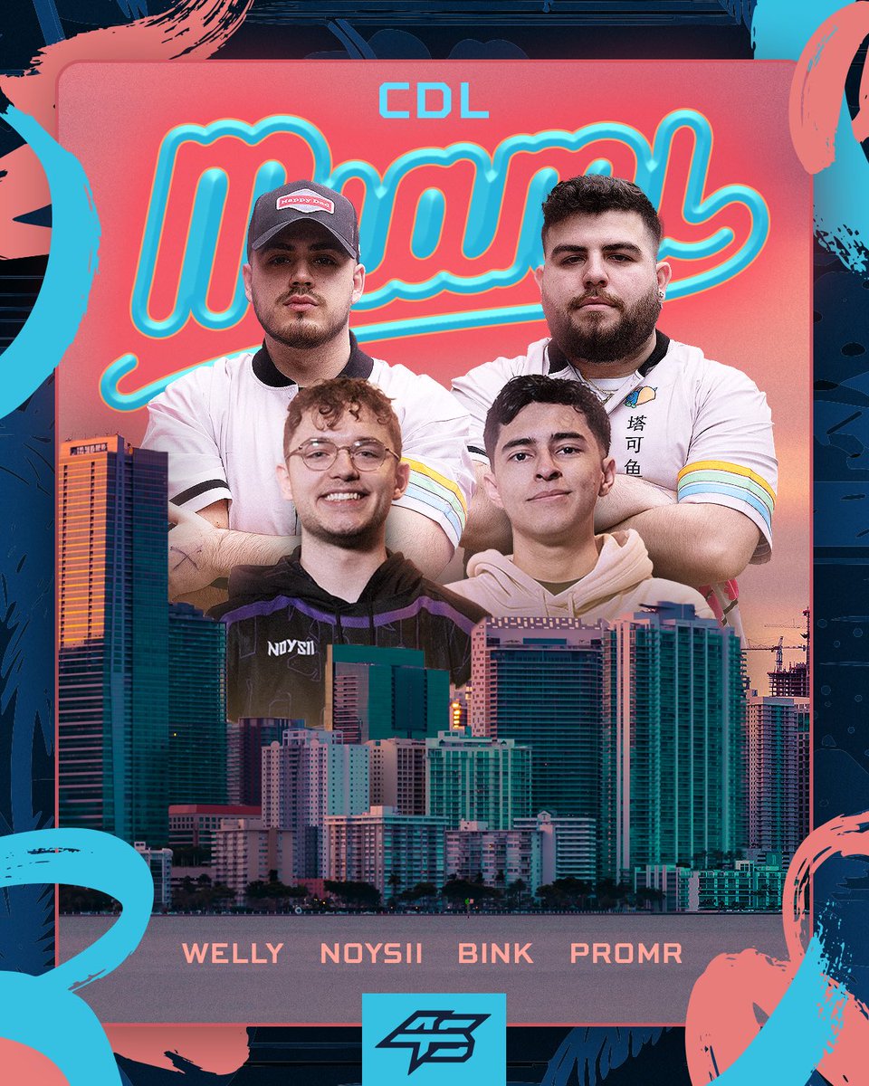 This weekend, we’re battling on the beach.

Welcome the boys to the Miami Open. 😎

<a href="/SamWellyy/">Samuel</a> 
<a href="/ProMR6/">Mikey</a> 
<a href="/Noysii/">Tyler</a> 
<a href="/ImBink_/">Bink</a>