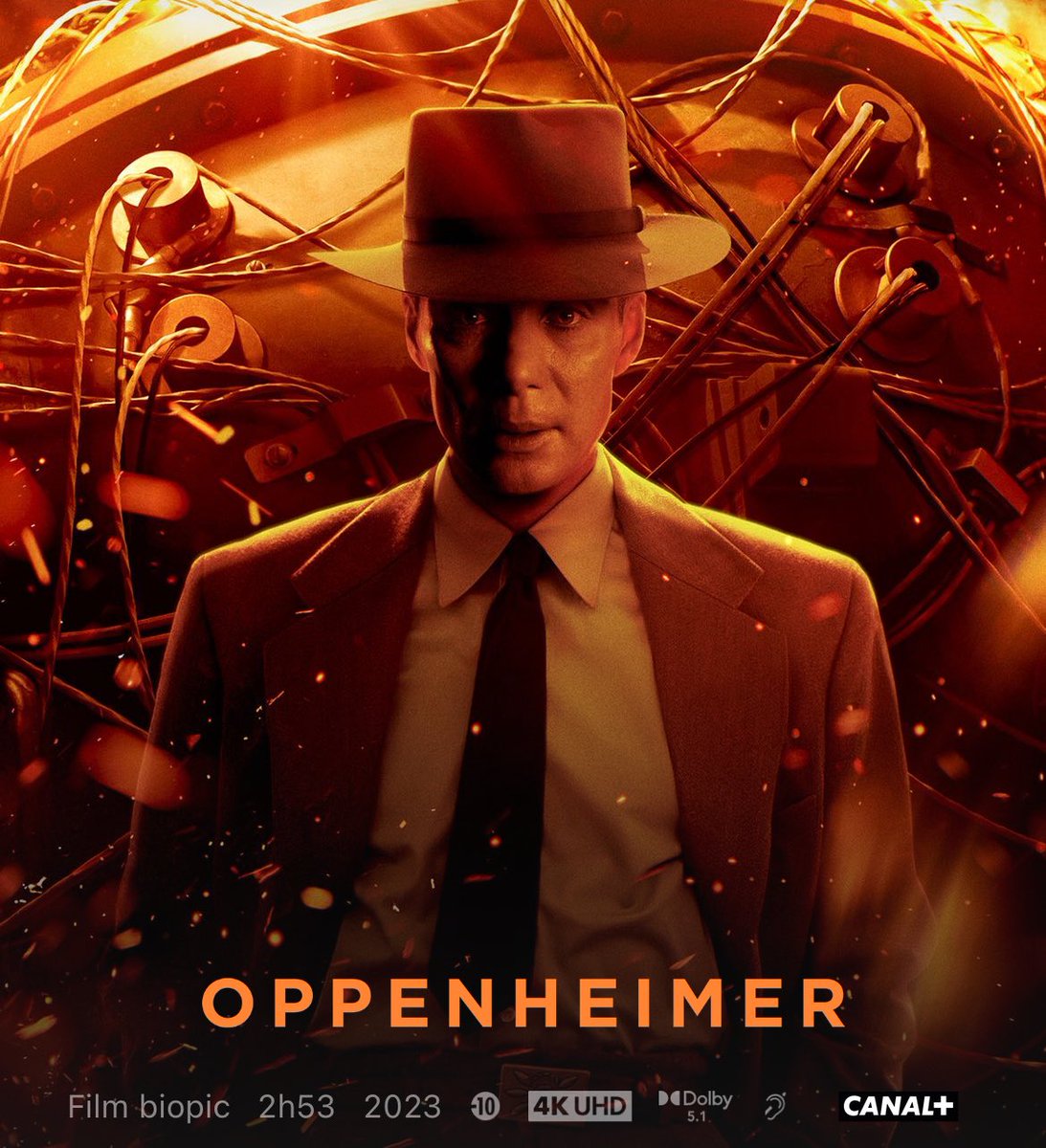 CineHDFR's tweet photo. THREAD : LES MEILLEURS FILMS à voir sur @canalplus (Partie 2) 

Commençons avec du lourd : franchement #Oppenheimer une pépite. https://t.co/Bk6tbWdPUE