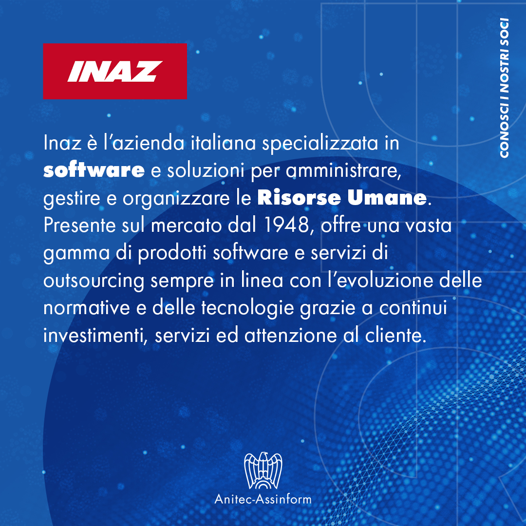 anitecassinform's tweet photo. Per la rubrica Conosci i nostri soci, vi presentiamo @Inaz.  

Guarda il video: https://t.co/hf6WJ9PCdD 

🔎 Scopri di più sull’iniziativa: https://t.co/DFDhJmaZ2A  

#AnitecAssinform #Associati #Inaz https://t.co/dUqfEEDF1v