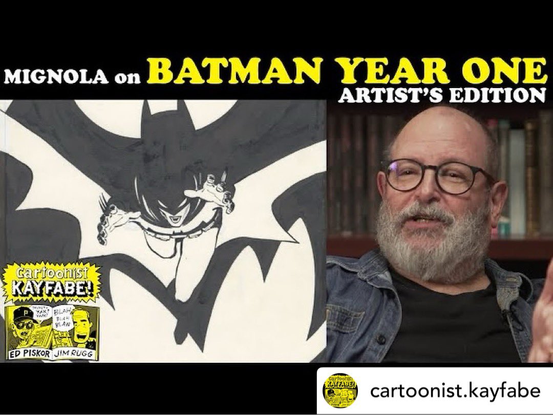 Exclusive @CartoonKayfabe : the great @artofmmignola on @IDWPublishing Batman: Year One! The Artist Edition from IDW is NOT to be Missed! youtu.be/E8SOivGlHeI
