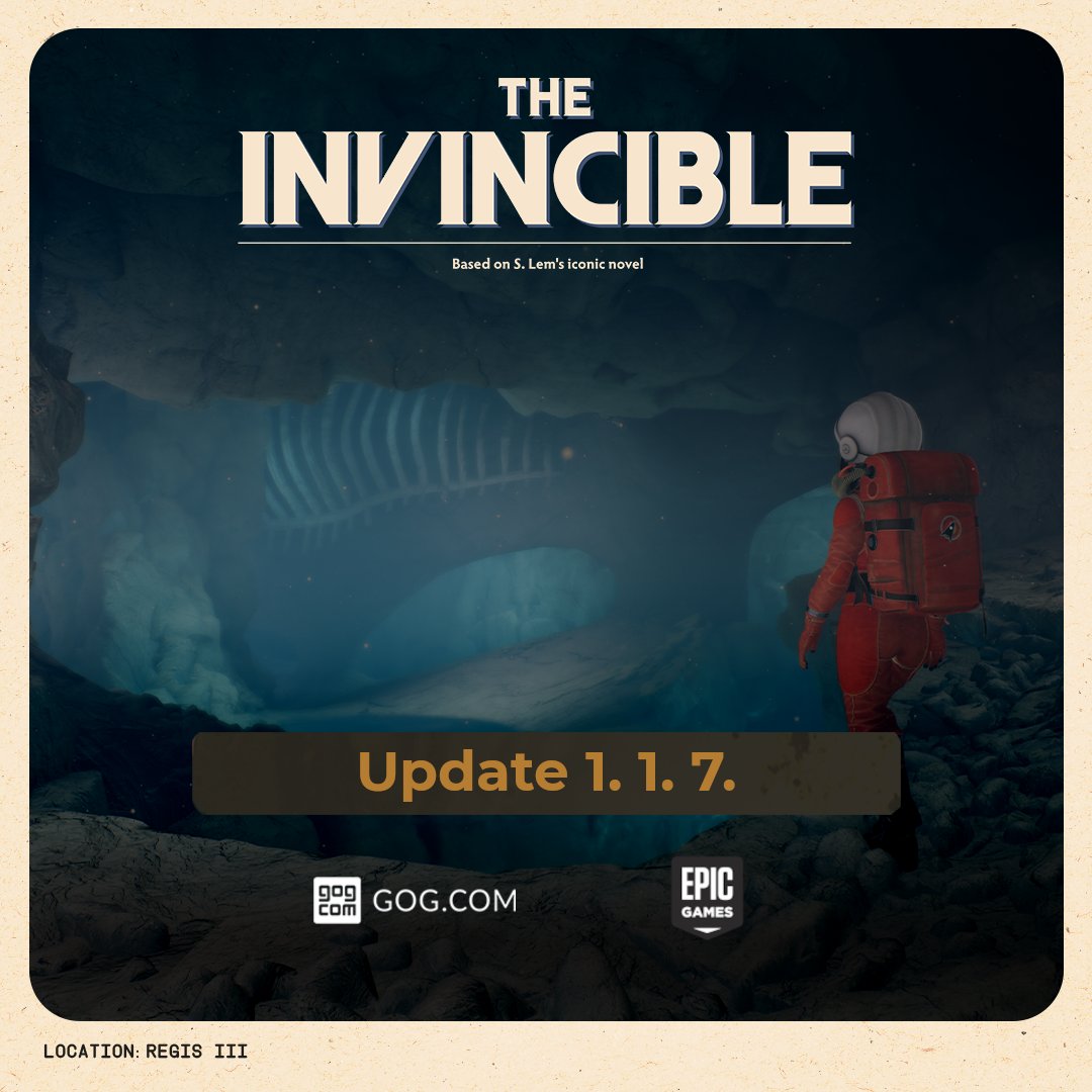 The Invincible spacecraft upgrade number 1.1.7. has just landed on GOG and Epic Games Store! We fixed Chinese dialogues, added zoom, optional cinematic bars and more. #GamingCommunity #gamingpc #gaming #games