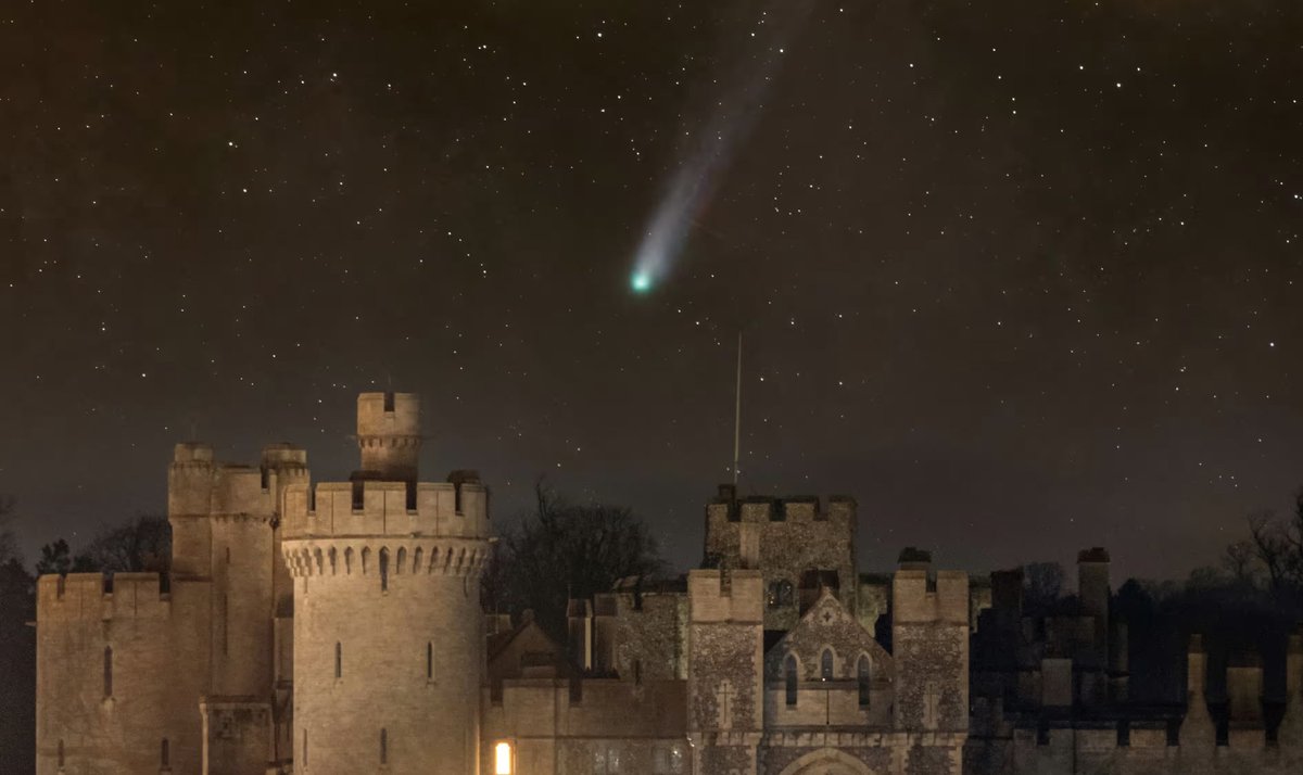 A comet larger than Mount Everest will be visible to the naked eye in the coming weeks. ☄️Dr Paul Strøm, an astrophysicist at the University of Warwick said, “The comet is expected to reach a magnitude of 4.5 which means it ought to be visible from a dark location in the UK”. 🔗…