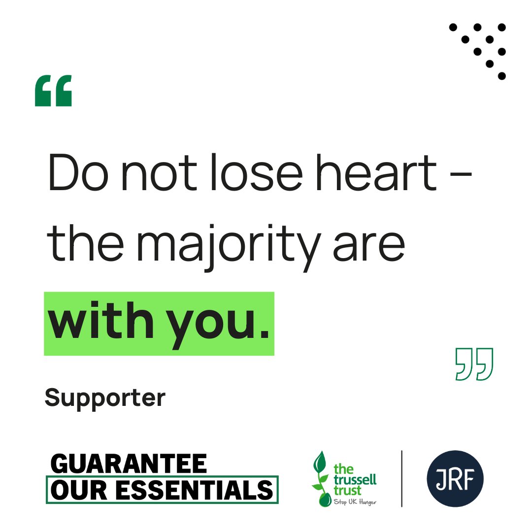 Food banks go above and beyond to help people on the lowest incomes every day. 💚

💌 You’ve been sending in messages of support to food banks to help them keep going.

Today, we wanted to share some of them with you. 🧵👇