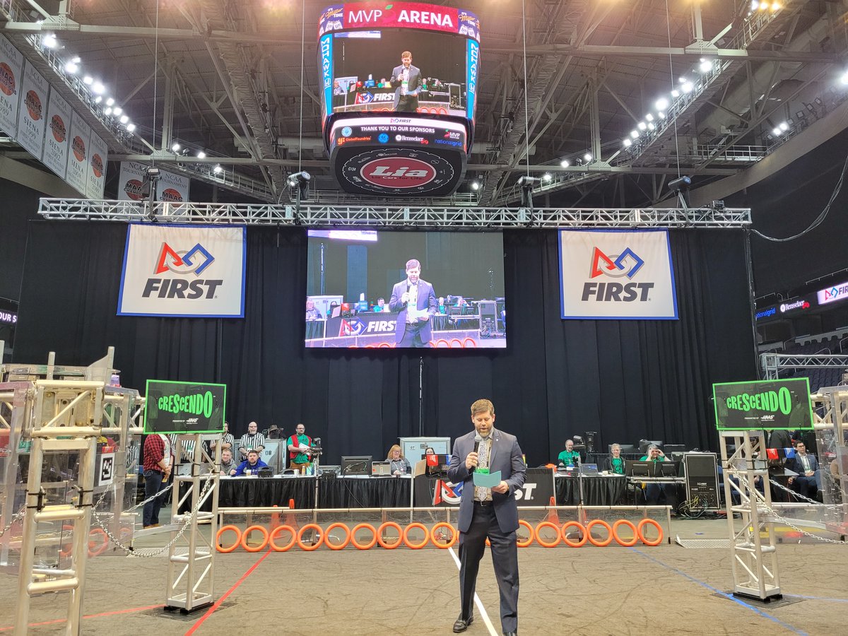 MCCoyCountyExec's tweet photo. We were excited to welcome 51 student robotics teams from across New York, the United States, and internationally for the 2024 NY Tech Valley FIRST Robotics Competition at MVP Arena. Best of luck to all the teams competing today!

#NYTechValleyFRC @TheMVPArena @MVPHealthCare @NYTVFRC