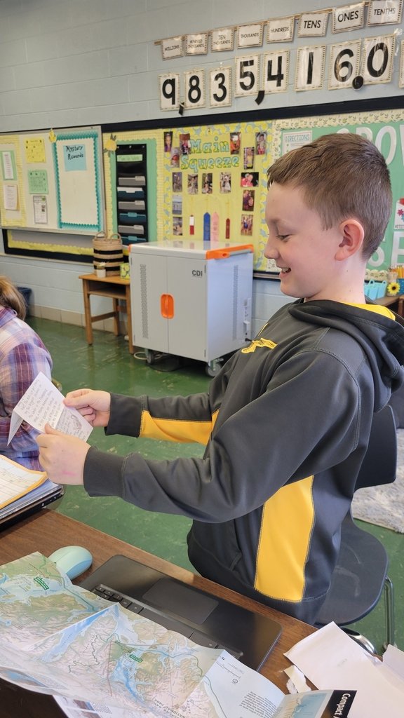 BVNPrincipal's tweet photo. Mrs. Kluever's 4th grade class has been receiving mail from our nation's national parks!  students have enjoyed reading responses to the questions they had asked. https://t.co/rACFXXRUci