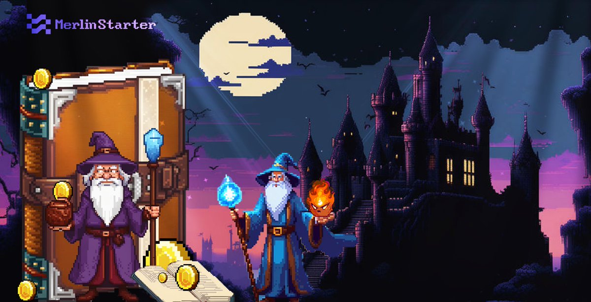 StarPro_AI's tweet image. 🟪 Within the Merlin castle lies "Merlin's Spellbook," a legendary treasure that not only reveals secrets of Crypto powers but also grants its owners unique privileges. 
1⃣ #Merlinstarter's token airdrop
2⃣ Whitelist access for IDOs

✅ For a chance to win Spellbook, retweet and…