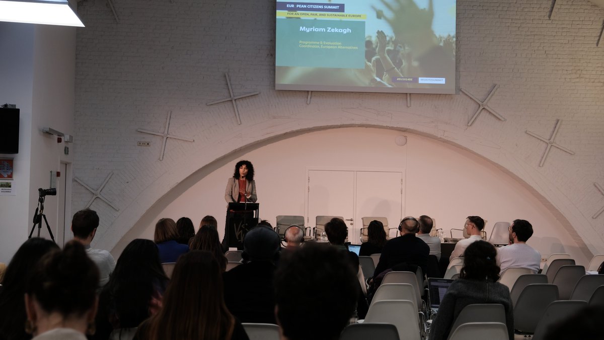 cncd111111's tweet photo. 🗣️ « How to create unity ? It's about mutual trust, mutual respect, understanding and exchanging, exploring new narratives. » Myriam Zekagh

#EuCitzSummit #EU2024BE https://t.co/QlwIemc3g7