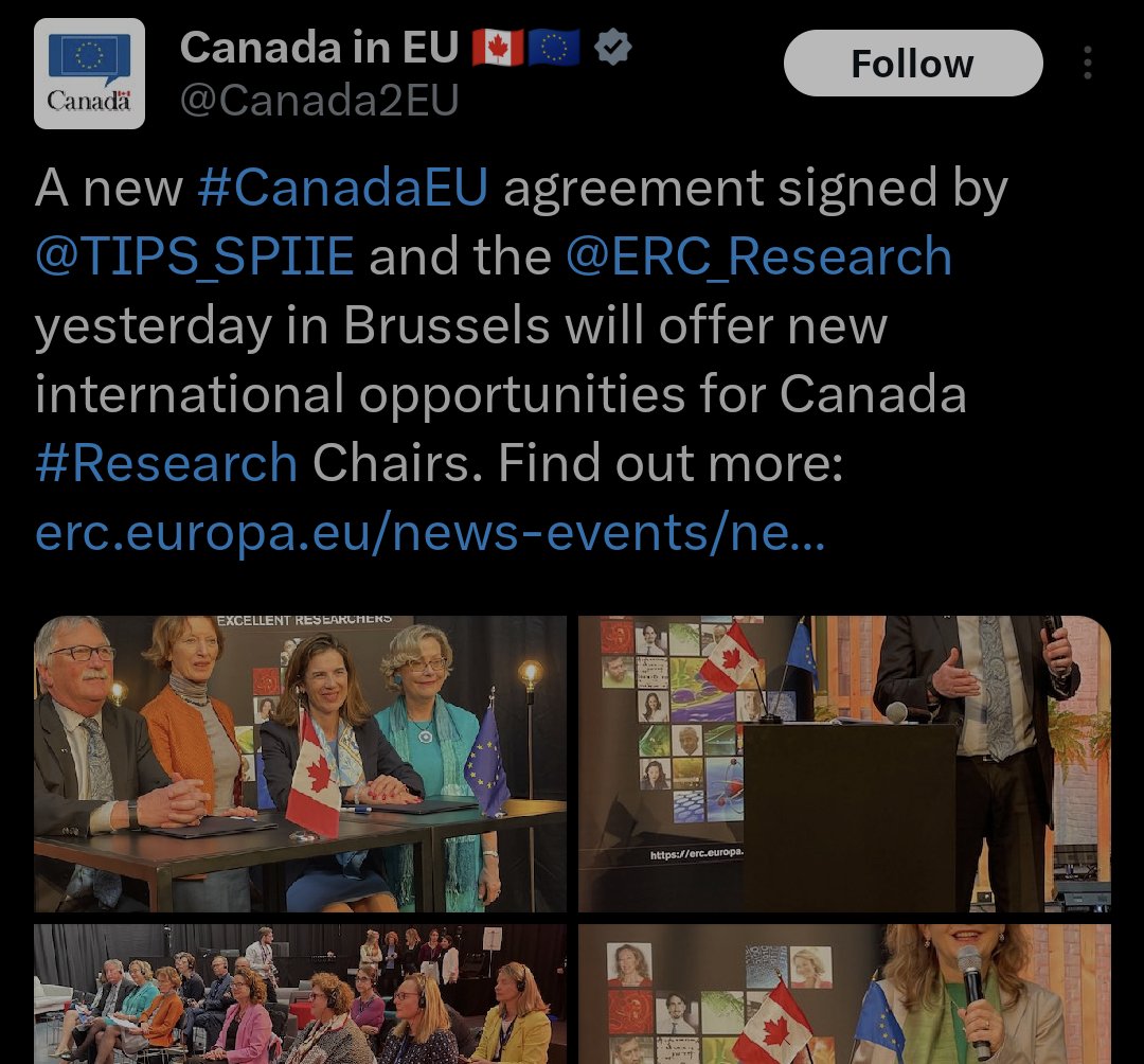 This is so typical of research in Canada . 🤦 Make it make sense - what is justification @TIPS_SPIIE for limiting funds to Canada Research Chairs? Do non-chair holders not collaborate with researchers in Europe? With such limited funds available to go around why limit it?