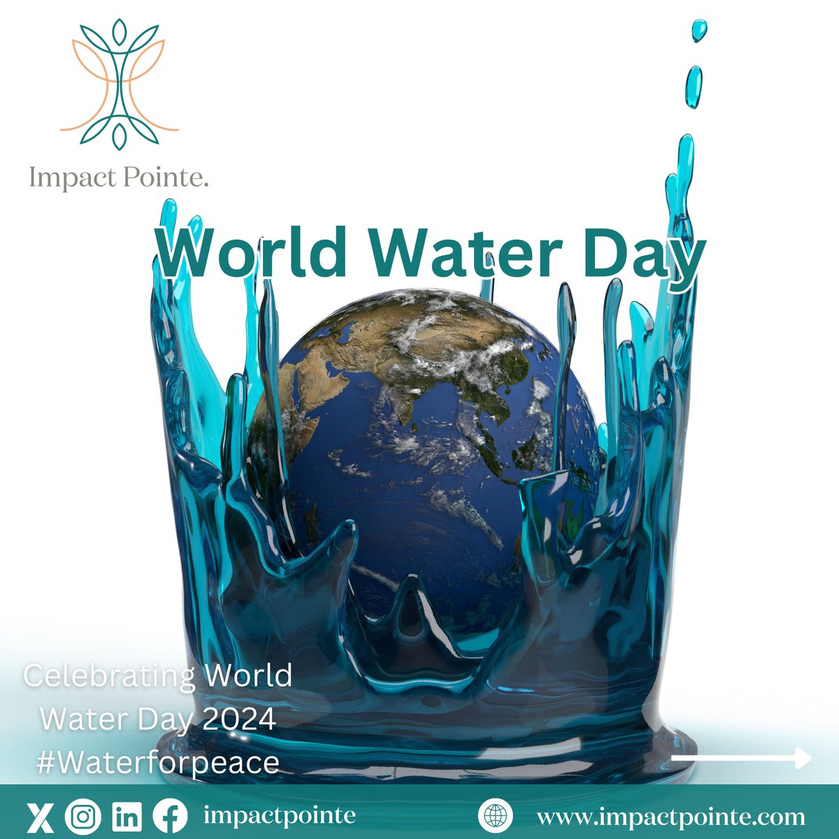 ImpactPointe's tweet photo. We are marking #WorldWaterDay2024 with a focus on 'Water for Peace'—a crucial theme in the quest for global harmony.💧🌍 #IPCL #ImpactPointe #WaterForPeace https://t.co/pc3tEQbZa2