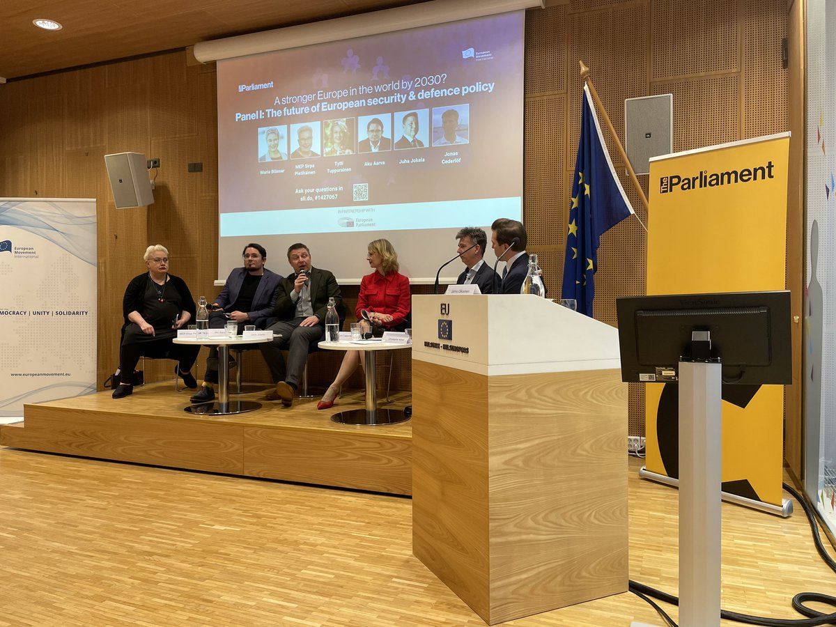 #EP panel on EU security & defence ahead of the #EU elections: a new Defence Commissioner and Defence Council formation would be welcomed. #EUDefenceIndustryStrategy @JonasCederloef @spietikainen @JuhaJokela1 @akuaarva @TyttiTup @EUkomissio