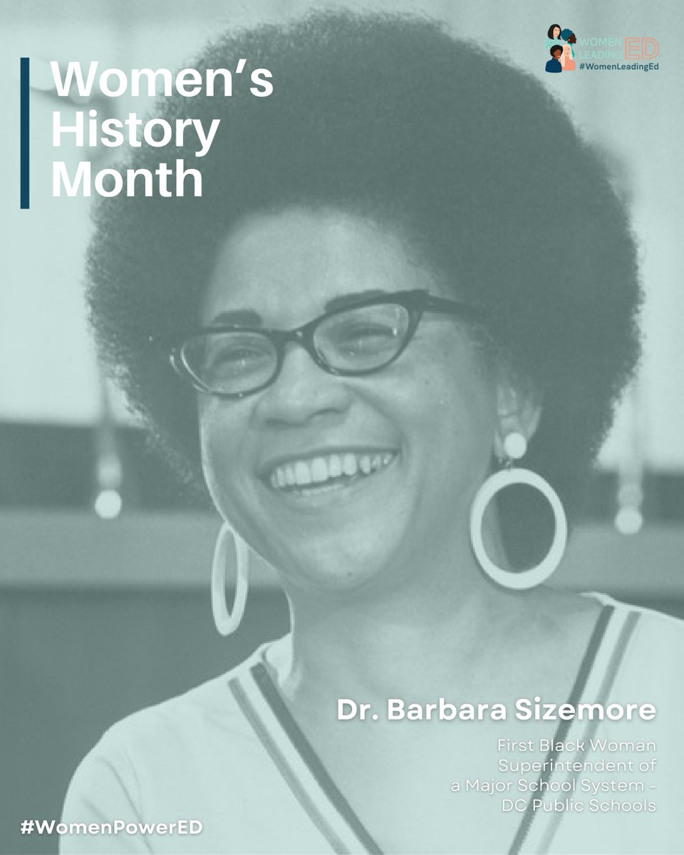 As part of #WomensHistoryMonth, it’s important to recognize that we don’t always learn from the lessons history gives us to do better.

Ella Flagg Young became the first female superintendent of a major school district in 1909, but it would take another 64 years before the first