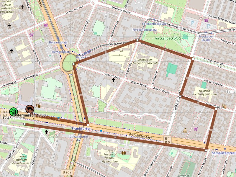 reclaimrosalux1's tweet photo. 💥ALERTA BERLIN💥
#b3003 aktuelle #Aktionskarte von #NoQuerfront. #Ostermarsch will statt Dorfplatz jetzt #SilvioMeier-Strasse. https://t.co/fMKLJK7Rrd
