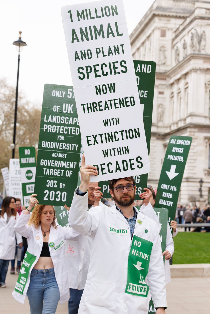 IPBES Impact 📢 #DYK UK Scientists from Extinction Rebellion advocate for #biodiversity action based on the findings of the @IPBES #GlobalAssessment Report? IPBES reports are relevant and of benefit to everyone. Photo by @ScientistsX