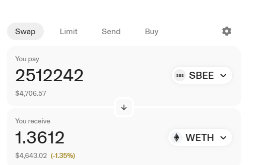 $SBEE airdrop x.com/sbecoineth/sta…