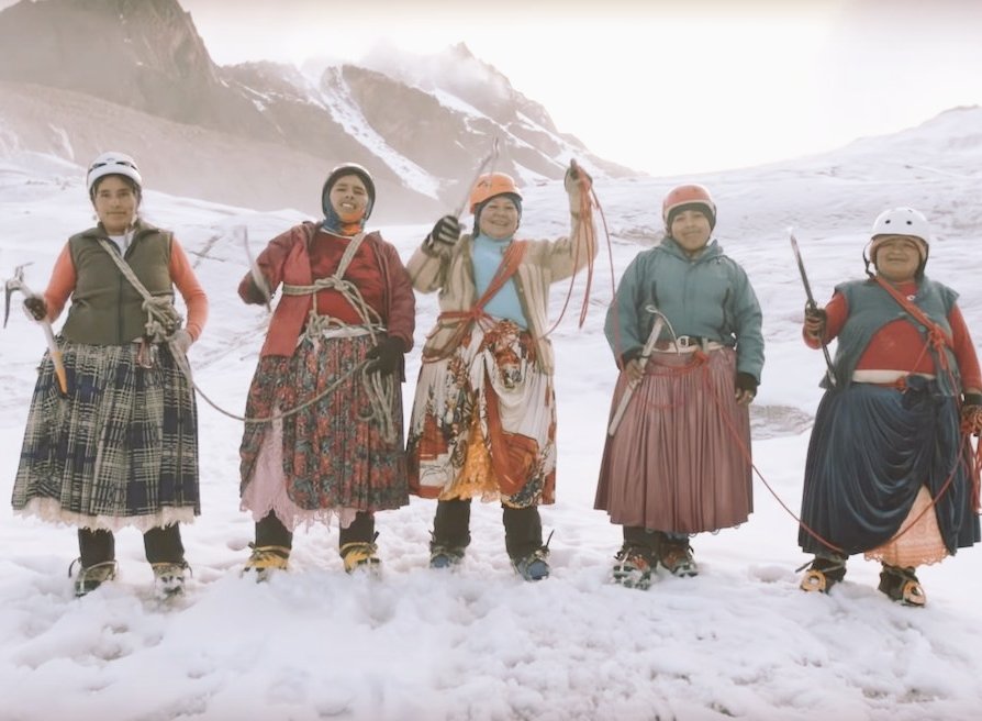 2019, group of Bolivian indigenous women, the “Climbing Cholitas” summitted Mount Aconcagua, Argentina- highest point in the Southern Hemisphere. The women had worked for years as cooks for mostly rich male mountaineers. They climbed in traditional dress #WomensHistoryMonth