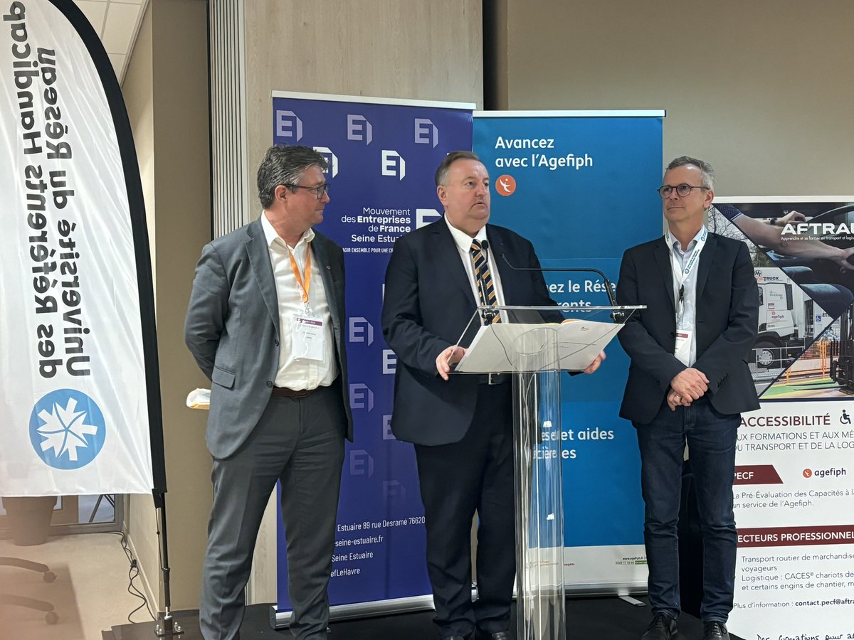 Agefiph_'s tweet photo. Signature de convention entre le Medef Normandie et l’@agefiph_ afin de favoriser les démarches #inclusives ✍️
#URRH2024 #activateurdeprogres https://t.co/bGjqqxToDH