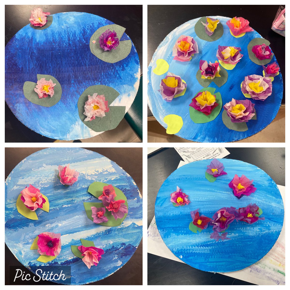 Beautiful artwork in Ms. <a href="/AshleyKemper7/">Ashley Kemper</a> classroom today. This work and the sweet artistes gave me a much-needed smile. Brava to Mrs. Pierce for such a pretty project 😍