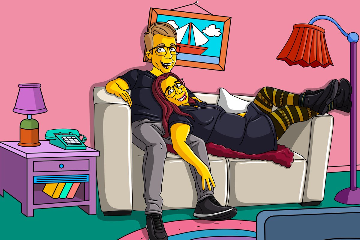 _dIb__'s tweet photo. Portrait of a couple in love on the sofa
#Simpsons #couple #love #party #Simpsonsportrait #caricature #poster #portrait https://t.co/FfoX9MTm6T