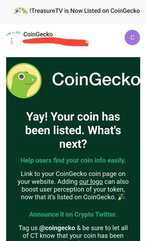 coingecko.com/en/coins/treas…

Congratulations 🎉🎉🥳🎉🥳🎉🥳🎉🥳🎉🥳🎉🥳🎉🥳

Guys we got listed on CG Guys thanks for your support we are making progress @TetherTV_Founder congratulations 🎉