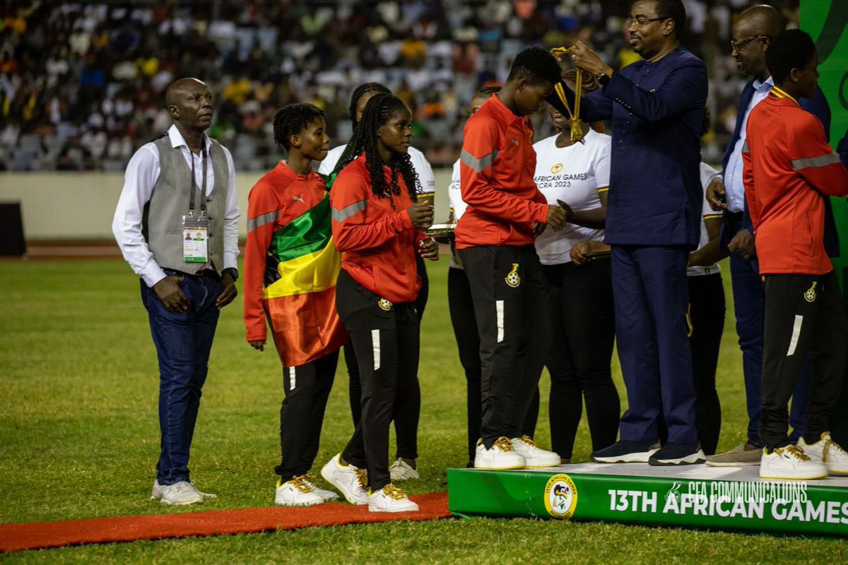 AbdulaiMukarama's tweet image. I want to express my deep gratitude for your unwavering support. It is because of your passion and dedication that Team Ghana has emerged victorious at the All-African Games, securing the gold medal. Thank you for believing in us. This victory is as much yours as it is ours🇬🇭🎉