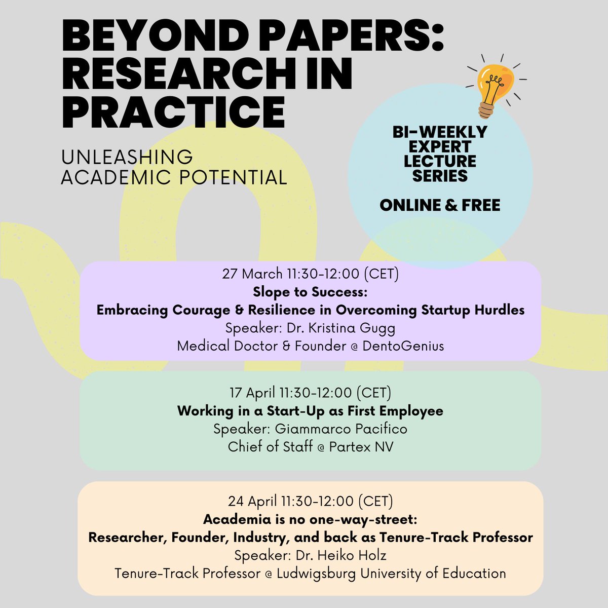 isa_schiffer's tweet photo. Our lecture series "Beyond Papers" goes into the next round with new partners 😊

No registration is necessary. Mark your calendars and join us via zoom: https://t.co/Zl4sJMLbQS https://t.co/jjydzucGeQ