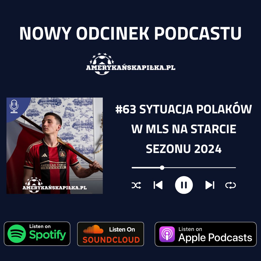 Nowy odcinek podcastu Amerykańskiej Piłki wylądował! 🔥 🎙️ open.spotify.com/episode/4N8KJv… Zapraszam z @bart_kier i @PolishMiami na materiał, w którym przyglądamy się aktualnej sytuacji 🇵🇱 polskich piłkarzy w MLS, ale omawiamy też występ zawodników, którzy opuścili tę ligę w zimowym…