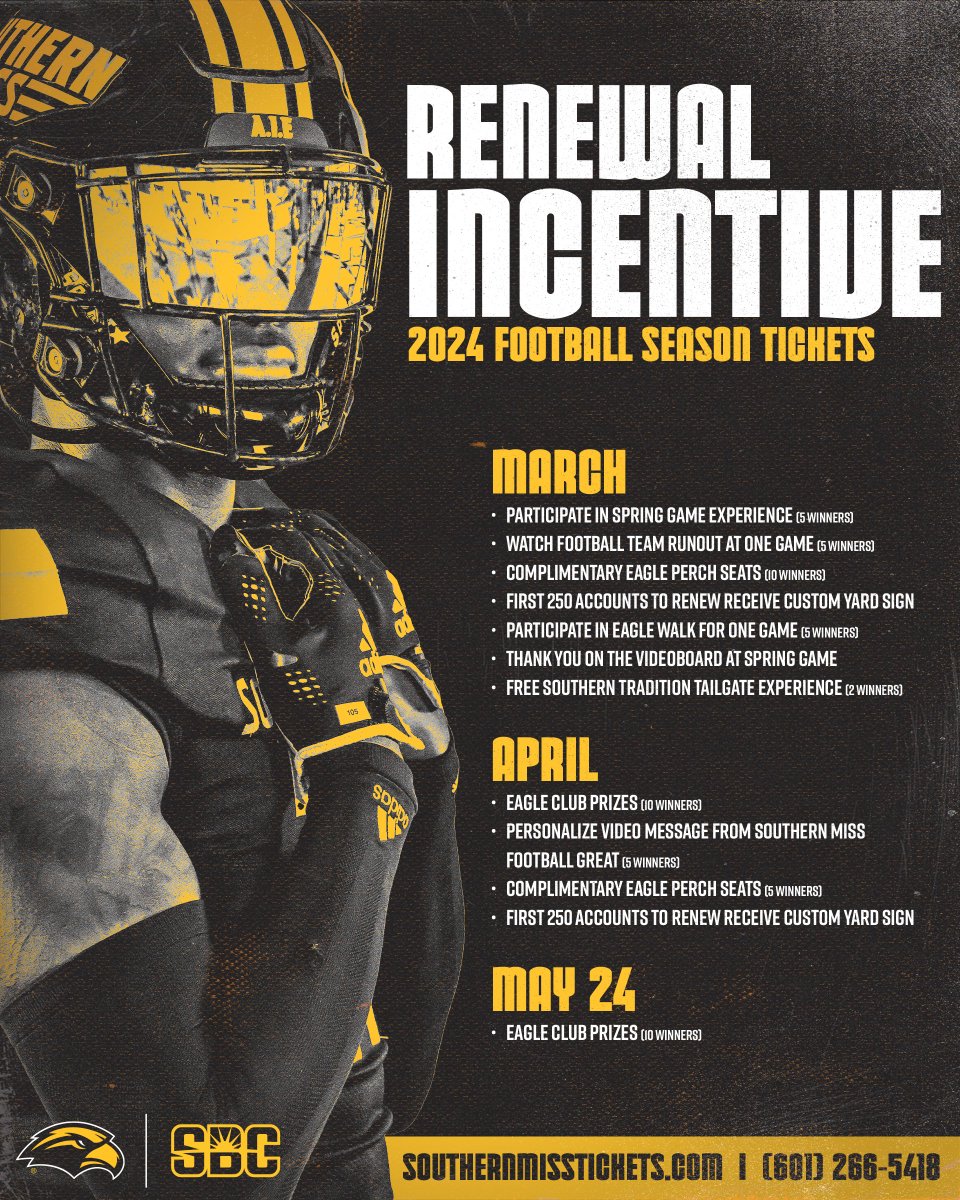 Renew 𝗡𝗢𝗪 ➡️ Get 𝗥𝗘𝗪𝗔𝗥𝗗𝗘𝗗 Check out the 𝗥𝗘𝗡𝗘𝗪𝗔𝗟 𝗜𝗡𝗖𝗘𝗡𝗧𝗜𝗩𝗘 plan for the 2024 season 👀 Those that have already renewed are eligible for prizes 🔗 » smttt.info/3TKomjs 🎟️ » smttt.info/24FBRenewals #AIE | #SMTTT