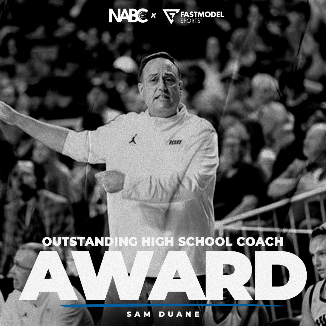 A 6⃣ time state champion in Arizona! Congratulations to Perry High School coach Sam Duane, the 2024 NABC Outstanding High School Coach presented by @FastModel!