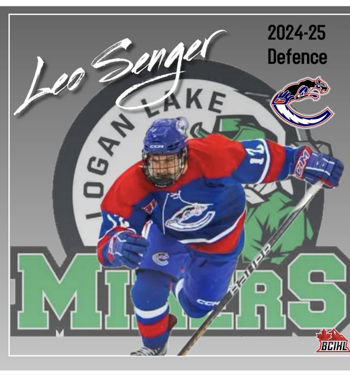 Signing Alert  🚨 Leo Senger has committed to play for Miners in 2024/25. Leo split his time in the <a href="/KIJHL/">Kootenay International Junior ‘A’ Hockey League</a> with the <a href="/BorderBruins/">Grand Forks Border Bruins Hockey Club</a> and most recently with the <a href="/CV_Thundercats/">Creston Thunder Cats</a>. Welcome to Logan Lake Leo!