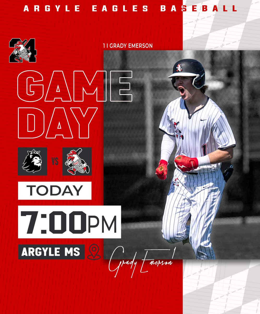 GAMEDAY⚾️ Your bracket might not be perfect but the Eagles are looking to remain that way in district tonight! #The24 @ArgyleSports I @TheTalonNews 📷Steve Wohnoutka Sports Photography