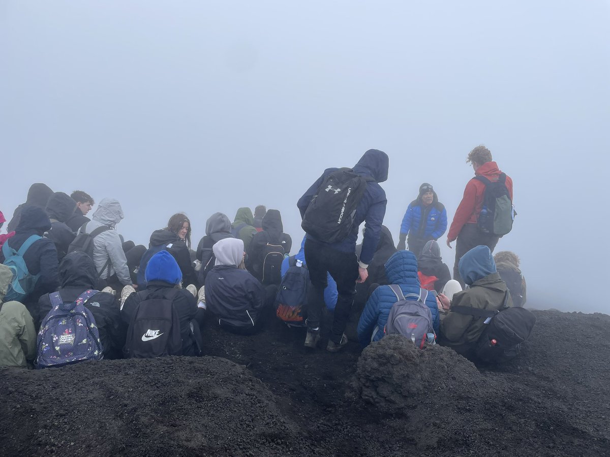 Mount Etna Sud - higher and colder shame it’s a foggy day 😶‍🌫️