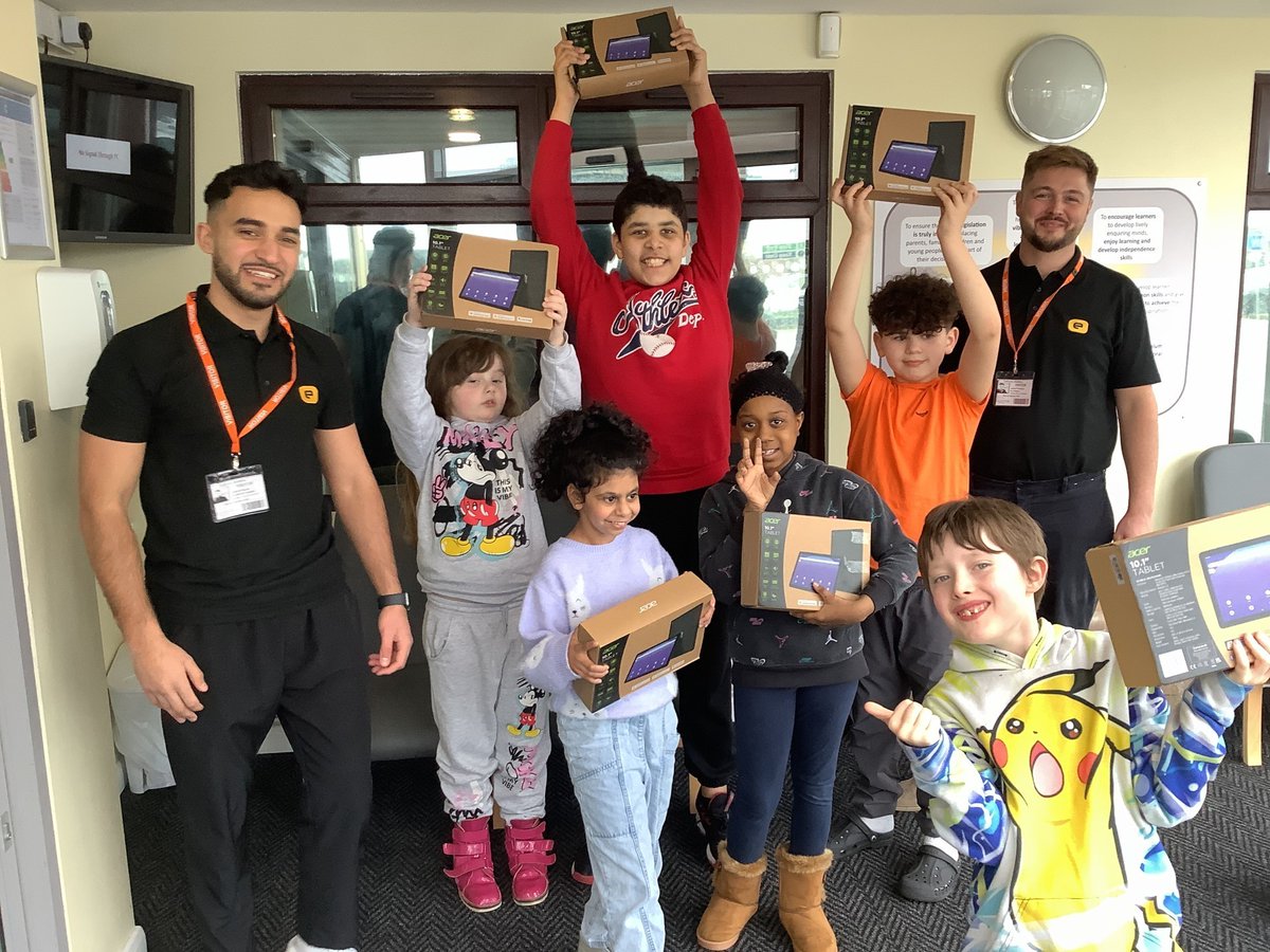 Celebrating our learners' achievements! Thanks to envoy partnership for their donation of tablets for our learners.  #SEND #SLD #DIGITALSKILLS