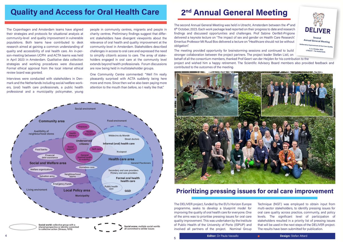 The DELIVER project is pioneering a Quality Improvement Model for European oral healthcare. Read our newsletter for more information #QualityCare #UHC @HorizonEU