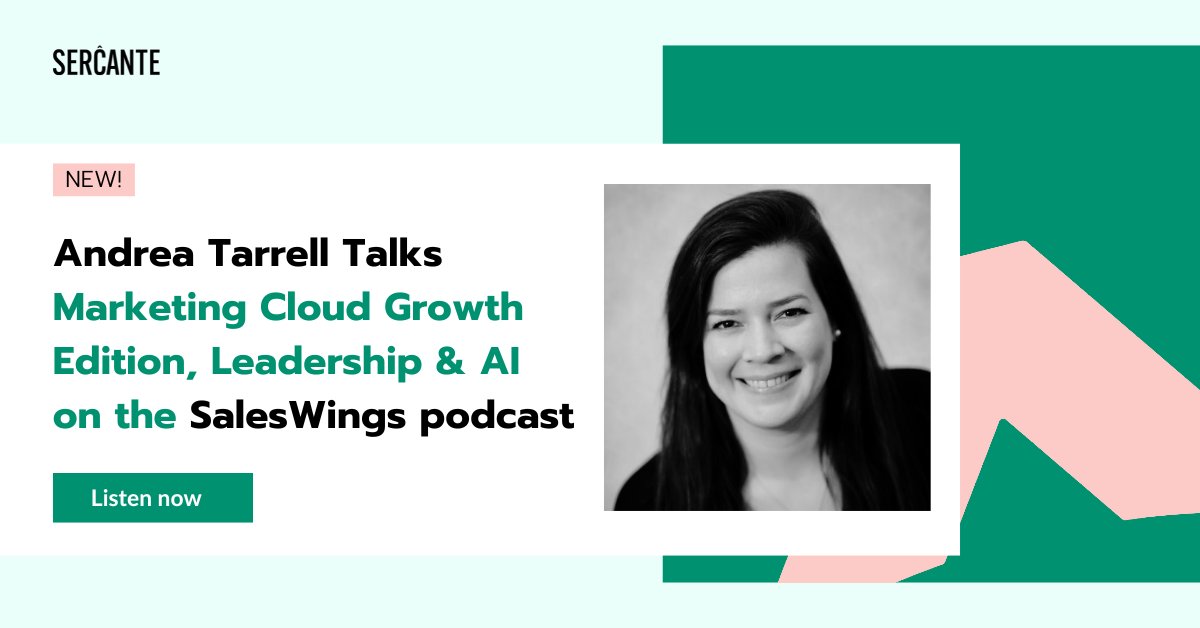 🎙️<a href="/SalesWingsApp/">SalesWings 🔥</a> just released their latest podcast episode with Founder &amp; CEO <a href="/andreatarrell/">Andrea Tarrell</a> as the Salesforce Expert guest.

Listen to get her insights on Marketing Cloud Growth Edition, AI, and opportunities for ISVs.

Check it out here: saleswingsapp.com/marketing-clou…