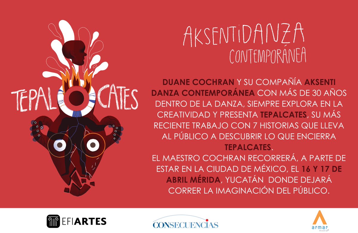 Duane Cochran retoma nuevamente su más reciente trabajo Tepalcates, pieza de danza contemporánea que regresa en abril a la Ciudad de México y Yucatán. <a href="/aksentidanza/">Duane Cochran</a>