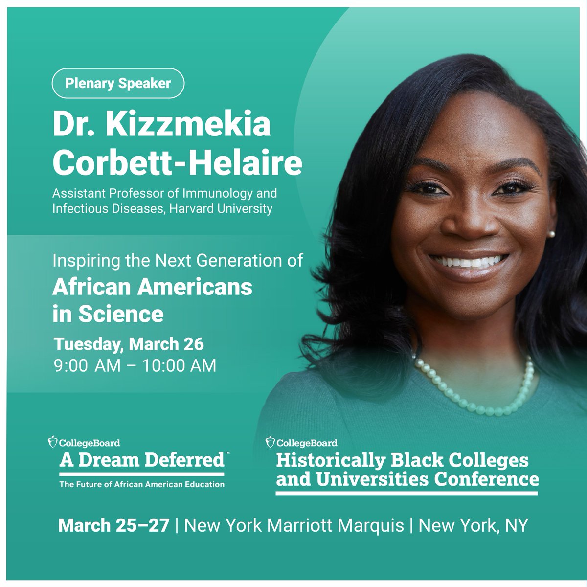 Join us in NYC for A Dream Deferred™ 2024 and The HBCU Conference! @HarvardChanSPH’s @KizzyPhD will lead our session, “Inspiring the Next Generation of African Americans in Science,” on March 26. 🔗#ADREAMDEFERRED24: spr.ly/6012khyIa 🔗#HBCUConf: spr.ly/6015khyIL