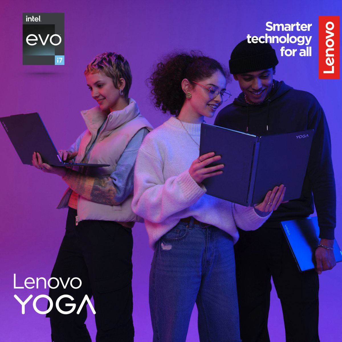 We're bringing the power of the Lenovo Yoga series to the Trafford Centre, Manchester on 23rd & 24th March. Come and join us to see how you can shape your ✨creativity✨ with demos from artists from the world of music, fashion, art and design #YogaCreate #Intel