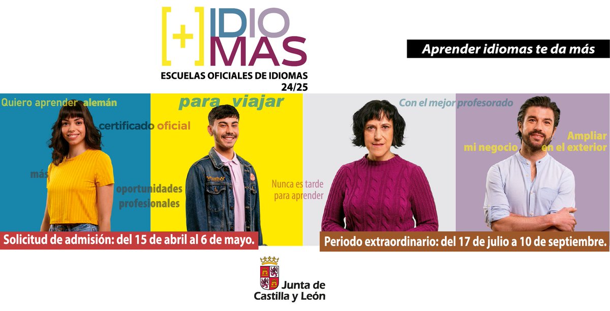 Plazo de Admisión para Escuelas Oficiales de Idiomas de Castilla y León: 15 de abril a 6 de mayo de 2024.
Consulta la información en nuestra web
<eoizamora.centros.educa.jcyl.es/sitio/index.cgi> #ytuparaquéaprenderíasunidioma? <a href="/EOI_Zamora/">Escuela Oficial de Idiomas de Zamora</a> #aprendeunidiomaoseis #somoseoi #eoistas #Zamora