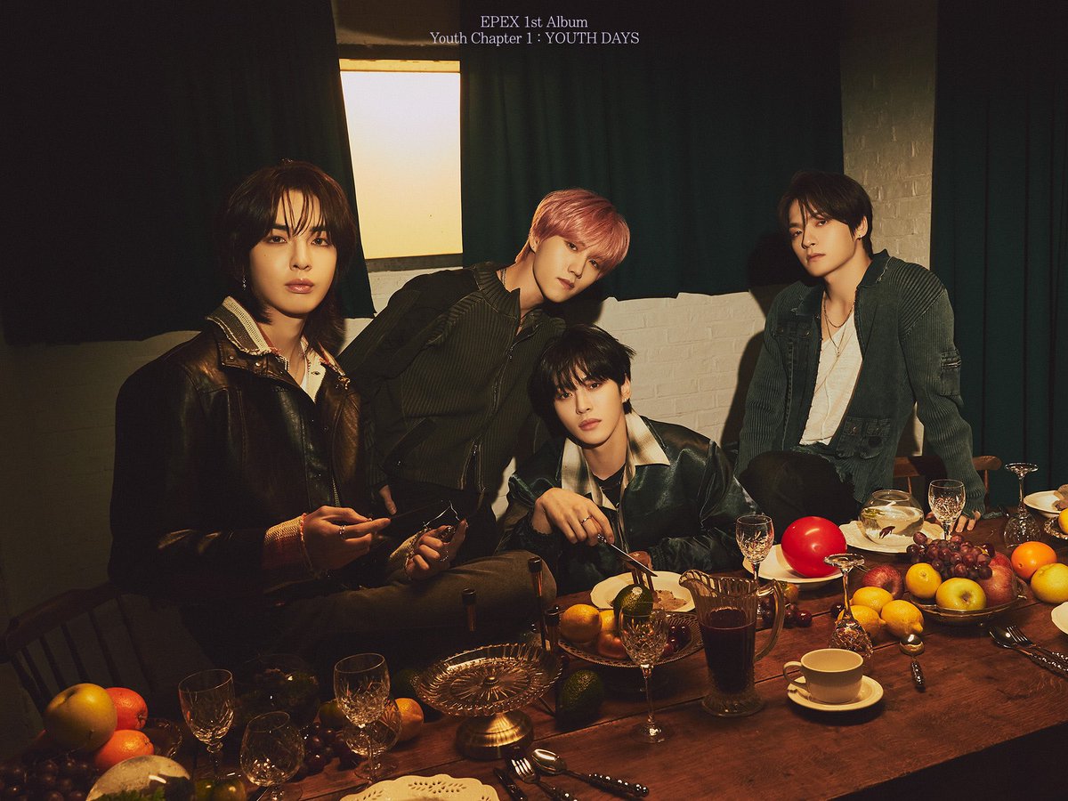 the_EPEX's tweet photo. [📀]
EPEX 1st Album 

소화(韶華) 1장 : 청춘 시절
(Youth Chapter 1 : YOUTH DAYS)

WISH, MU, A-MIN, YEWANG,
Unit Photo 1

2024.04.09 6PM

#EPEX #이펙스 #Eight_Apex #韶華 #소화 #YOUTHDAYS #청춘시절 #위시 #금동현 #뮤 #아민 #백승 #에이든 #예왕 #제프 https://t.co/Pg1XFTtlxB