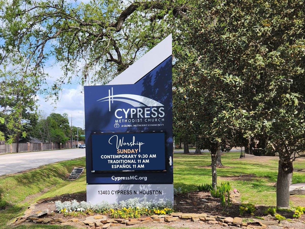 ledpartnershtx's tweet image. Illuminate your community just like @cypressumc   does with their Outdoor LED Marquee! 🌟 Keep your congregation and neighbors informed with timely updates and inspiring messages.  #LEDmarquee #signage

Explore more of our marquee solutions here: ledpartners.com/outdoor-digita…