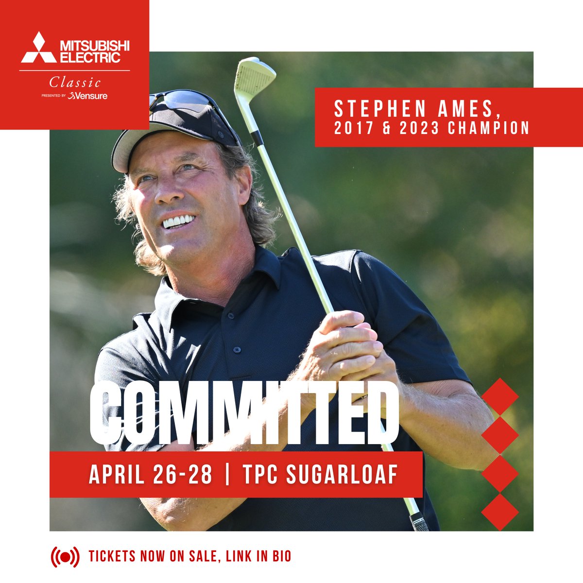 MEClassicGolf's tweet photo. 🏌️‍♂️Player Commitment Friday⛳ We're thrilled to announce the addition of @StephenAmesPGA - two time champion, Retief Goosen, and @Jose_Maria_Olaz  to our roster! Get ready for a powerhouse lineup that's sure to dominate the greens! #MEClassic #PGATOURChampions #wherelegendsplay https://t.co/7lHx2Uz9Gu
