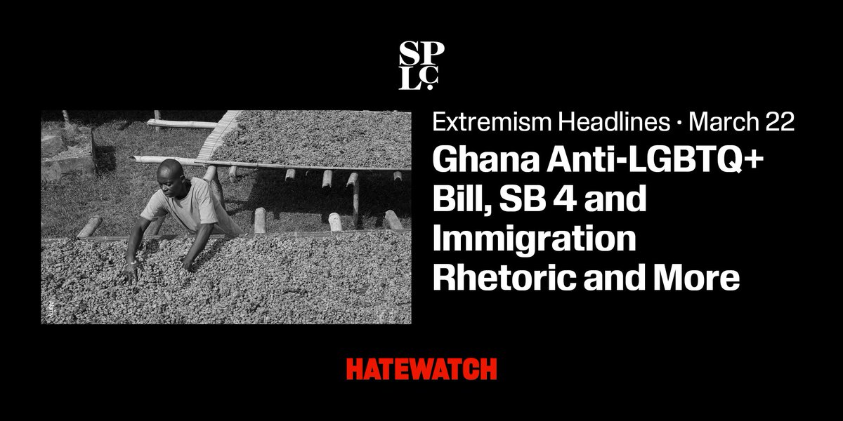 splcenter's tweet image. 📲 Check out the SPLC&apos;s #IntelligenceProject round up of recent work and headlines that caught our attention here: bit.ly/3Pujz32 #Hatewatch #RefuseHate