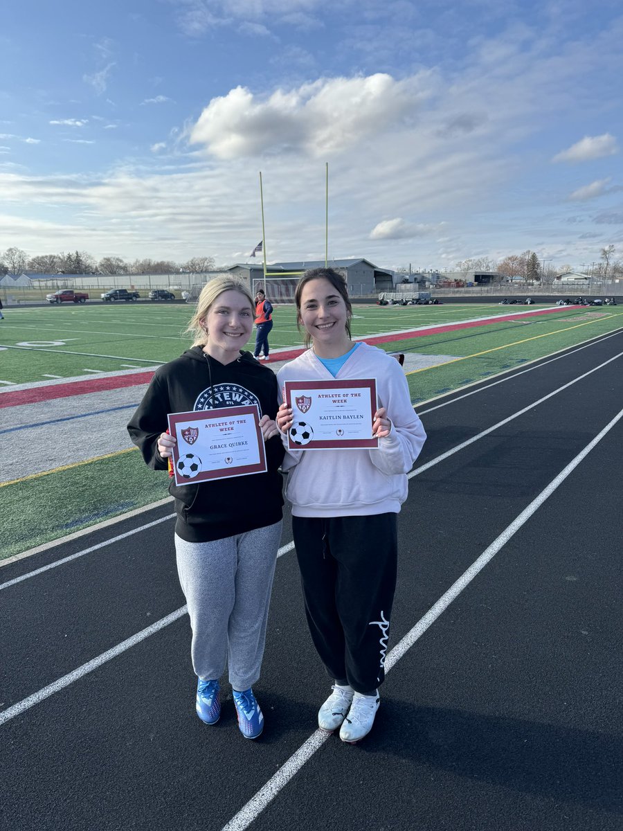 Congratulations to juniors Kaitlin Baylen and Grace Quirke for our first round of Girls soccer athlete of the week! 

Thank you for your hard work and dedication to Sequoit soccer!⚽️❤️
