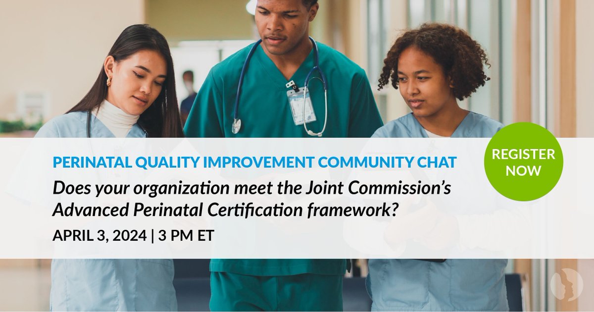 Join us for an interactive live chat to discuss strategies, exchange valuable tips, and address any queries about pursuing The Joint Commission's Advanced Perinatal Certification. bit.ly/3IAsNa9